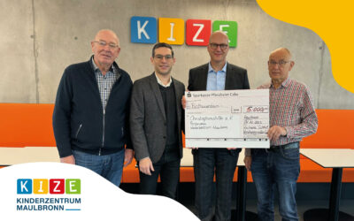 Karlheinz Schmid Versicherungsmakler GmbH unterstützt das Kinderzentrum Maulbronn mit 5.000,00 Euro